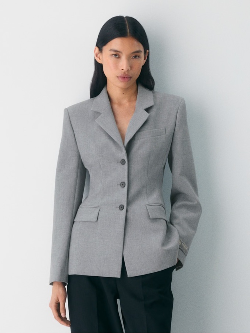Aritzia Standout Blazer - Eversential Gray